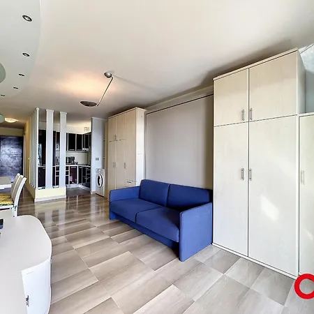 Lägenhet Spacieux, Climatise Avec Vue Mer, Piscine, Wifi Et Parking Prive A - Fr-1-647-29 Menton