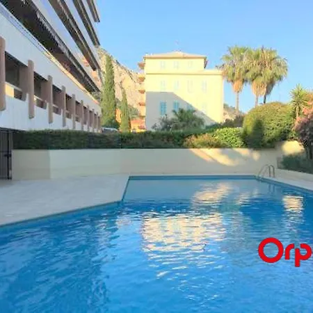 Spacieux, Climatise Avec Vue Mer, Piscine, Wifi Et Parking Prive A - Fr-1-647-29 Menton
